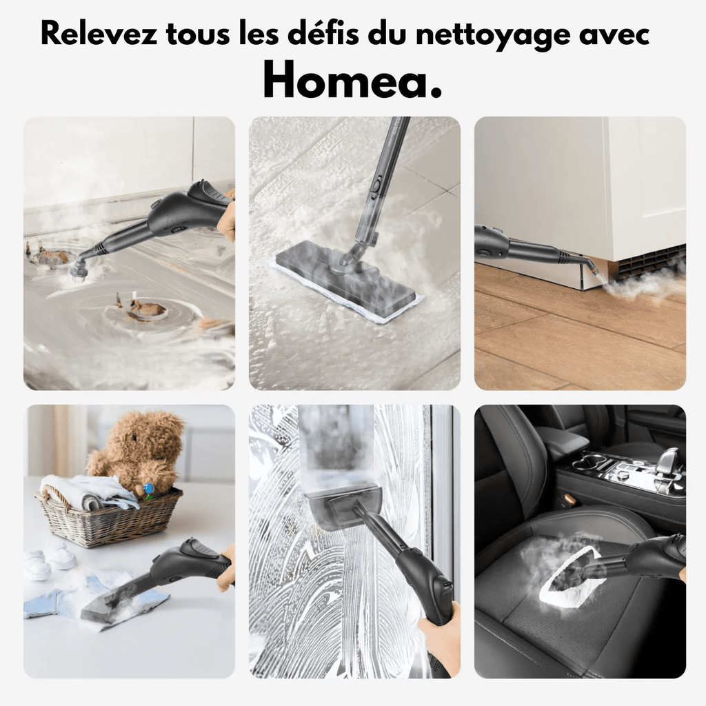 Nettoyeur vapeur Homea SteamPro 220 – Canapé & surfaces du quotidien